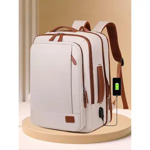 Simple Carry on Travel Backpack, Compact Travel Accessories, Casual Matching 40L Personal Item Backpack, Travel Bookbag for Weekender, College, Office 2025, Office Backpack