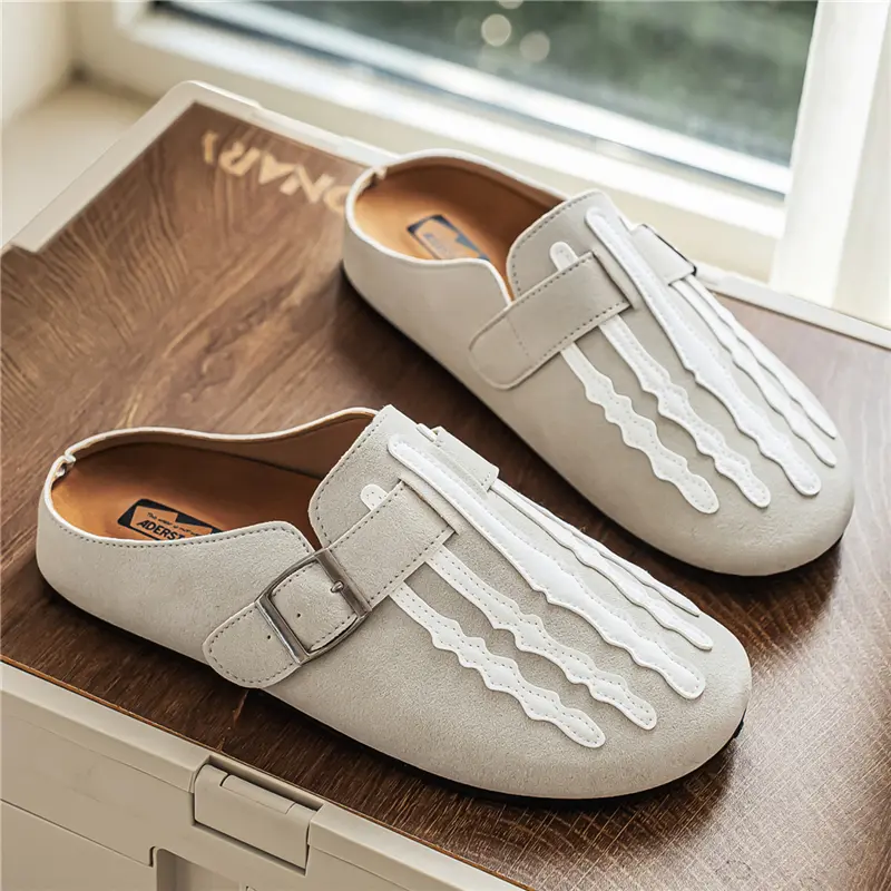 Women's Flat Soft-Soled Lazy-Pedal Slip-Ons, Trendy Street Casual Flip-Flops