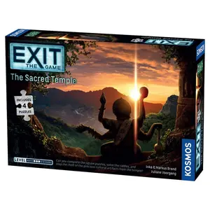 212 MAIN Thames & Kosmos Exit - The Sacred Temple Jigsaw Puzzle, Adventure-Theme Riddle Cat Toy, Jigsaw Puzzles for Ages 10+