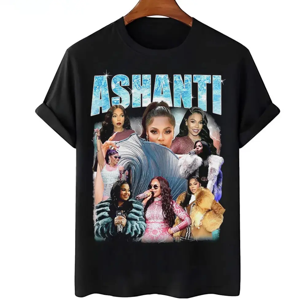 Ashanti Shirt - R&B Love Songs Tee, Y2K Diva Graphic, TikTok Fit