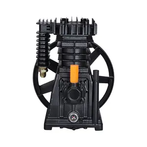 【FathersDayGift】 VEVOR Air Compressor Pump Head, 3HP 5.8CFM @ 90PSI, Twin Cylinder Oil Lubricated Air Compressor Piston Pump Head, Single-Stage Aluminum Air Compressor Pump Replacement with Max.116PSI Pressure