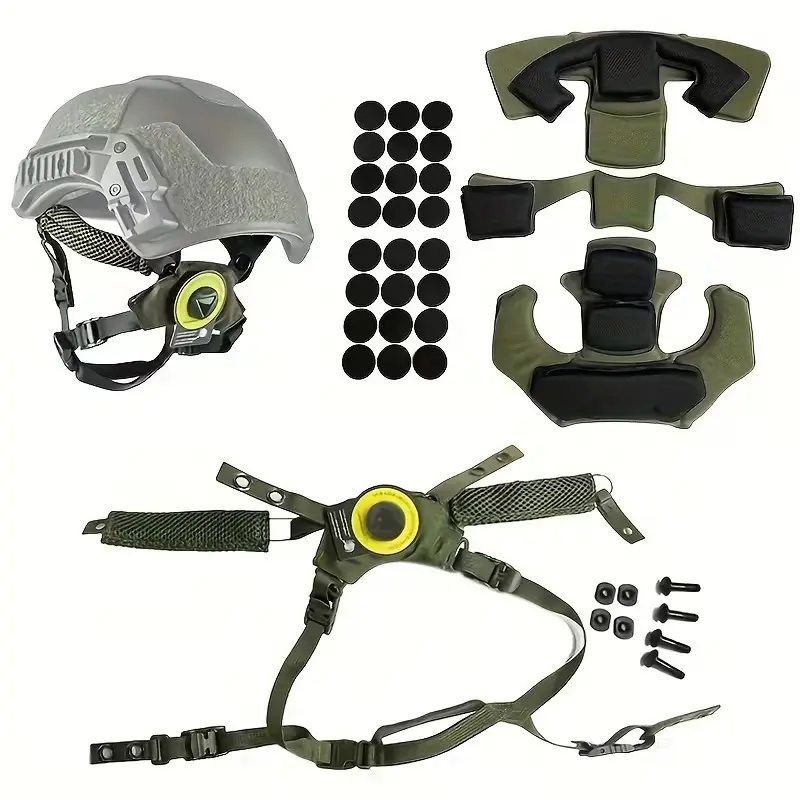 Tactical Helmet Suspension Lanyard, Hanging System Chin Strap Replacement, Compatible with Team Wendy Fast Mich Helmets, Durable Design, Safety