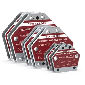 YESWELDER Hexagon Welding Magnet Set for Metal Work, Soldering & Pipe Installation | Multi-Angle Magnetic Welding Holder | 25LBs/55LBs/110LBs Holding Power Welding Positioner