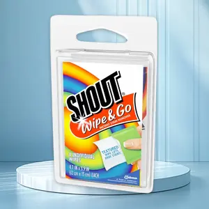 Shout Wipe & Go Instant Stain Remover 4ct - for Clothes, On-The-Go, 4 Count