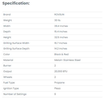 [TOP RATED - FLASH SALE] ROVSUN 2-Burner 20000 BTU Portable Rolling Propane Outdoor Griddle with Stand