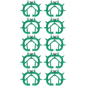 10pcs Cow Nose Thorn Thick Plastic Prevent Milk Sucking Calf Weaning Tool for Farm Livestock Cattle Supplies (Green) Weaning Rings