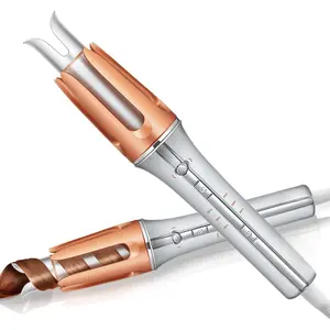 Automatic Curling Iron 1 1/4 inch with 3 Temperatures Fast Heating, 2-Way Rotation, Anti-Scald, Anti-Tangle Rotating, Automatic Shut-Off for Hair Styling