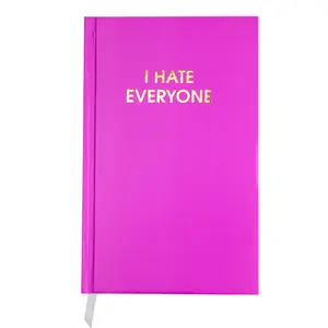 I Hate Everyone - Orchid Hardcover Journal - Daily Writing Journal - Manifestation Journal - Diary