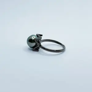 【Adee】PEARLISM M Design Seawater Black Tahitian Pearl Ring -ASBR002 Tahitianpearl