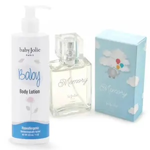 Baby Jolie Lotion & Memory Perfume Bundle for Babies - Moisturizing Body Lotion and 3.4oz (100ml) Perfume Memory