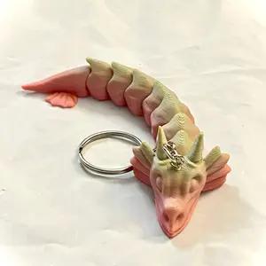 3D Printed Sea Dragon Fidget Keychain for Backpacks Purses Bags and Lanyards Accessories Unique Design Perfect for Daily Use