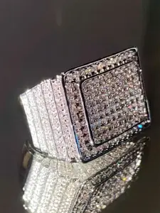 1 PC Luxury Cubic Zirconia Ring For Women Fashion Engagement Rings For Wedding Engagement Party Jewelry Valentine's Day Gift