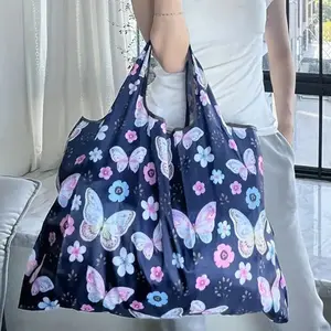 Foldable Shopping Bags, Reusable Eco-Friendly Supermarket Carry Bags