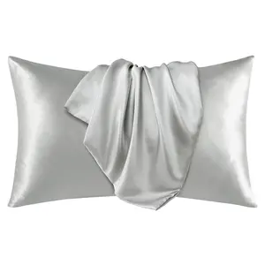 Deconovo Pillowcase Envelope Closure Pillow Cover for Hair & Skin Care, Soft & Smooth Fabric, Silk-Like satin Texture
