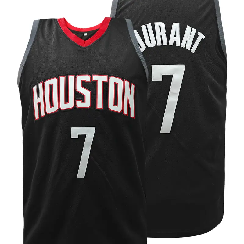 Men's Basketball Jersey - Digital Embellished #7 Black Tank Top, Workout Top, Basketball Wear, Breathable Loose Fit Sports Vest for Basketball, Gym, Parties - Gift for Players & Fans - Jersey