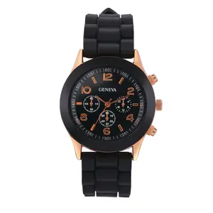 OIDEA Jelly Silicone Band Analog Quartz Watch - Fashion, Adjustable, Multi-Use, Kids-Safe Quartz Watch for Women & Teens, 3-Eye Decoration, Soft Silicone Strap, Adjustable Quartz Watches, Analog Quartz Watches