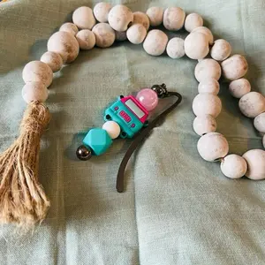 Beaded Bookmark with Unique Design featuring a  Charm and Accent Beads