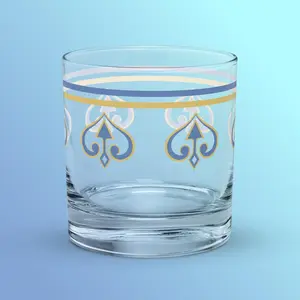 Blue Mad Tea Rocks glass