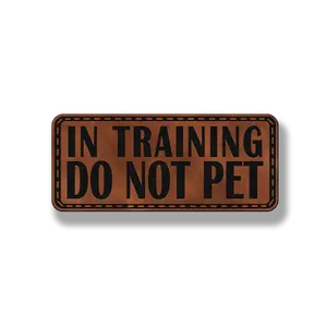 In Training Do Not Pet – Hook and Loop Dog Collar Patch