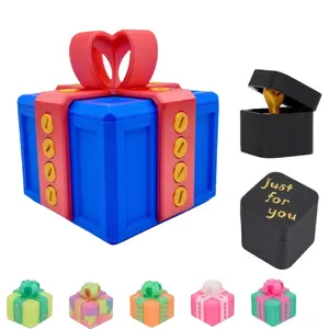 3D Printed Mini Prank Gift Box with Screwdriver, DIY Disassemble Assembly Toy, Fun Gesture Box, Surprise Pop-Up Box, Best Christmas Halloween Thanksgiving Gift, Party Favors