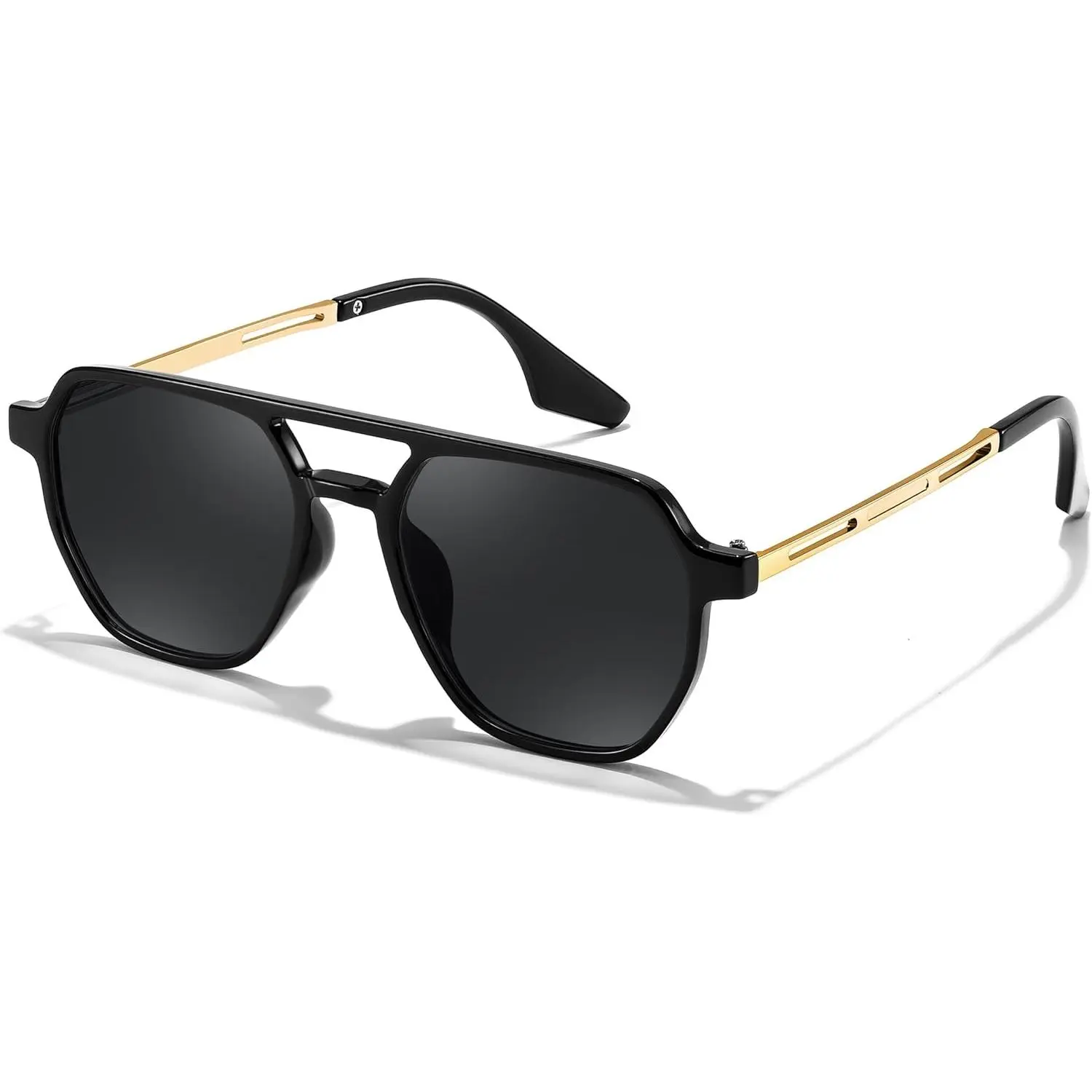 EyeconicFinds Retro 70s Aviator Sunglasses for Women Men Vintage Square Trendy Oversized Shades UV400 B0145