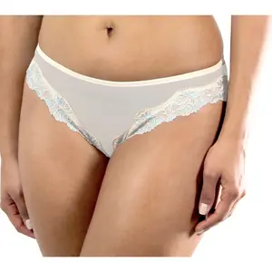 Lunaire Sevilla Hi-Cut Tanga Panty with Lace Trim