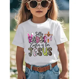 Easter Kids' Outfits, Silly Rabbit Easter Is For Jesus Kids' Print T-Shirt, Easter, Holiday Gift, Boys' & Girls' T-Shirt, Gift For Kids