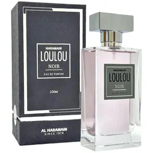 Al-Haramain Loulou Noir Fresh Women's EDP Spray - Noir, Aromatic, Full-Size, Packaged Boxed, 3.4 fl oz, Lavender Top Notes, Bergamot Blend, New in Box, Noir Women's Fragrance, Aromatic Women's Fragrance