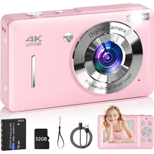 Digital Camera for , FHD 1080P 44MP Point and Shoot Digital Camera with  Detect, Smile Capture, 16X Zoom, 20 Filters, Anti Shake,  Compact  Camera