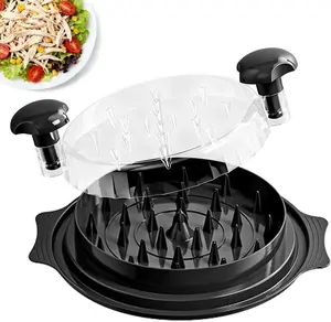 Chicken Shredder, 2026 Pro Chicken Breast Shredder Tool Twist Large, Visible Meat Shredder Machine with Widened Anti Slip Mat Fix, Suitable for Tocas, Buffalo Chicken Dip, Dishwasher Washable