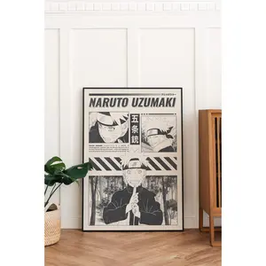 Naruto Uzumaki Manga Poster, Anime Poster Wall Decor Print.