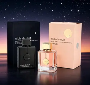 ARMAF Club De Nuit Wood & Musk Unisex Fragrance Set, 3.6oz Original Dubai Spray, Luxury Couple Gift Combo for Men & Women
