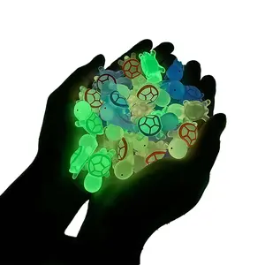 Glow in the Dark Luminous Lightweight Artistic Resin Figurine Set - 360 Compact Mini Animal Ornaments, Random Colors, Cute Shapes, Polished Finish, Fairy Garden Decor, Table Decor, Ideal DIY Creative Project Gift