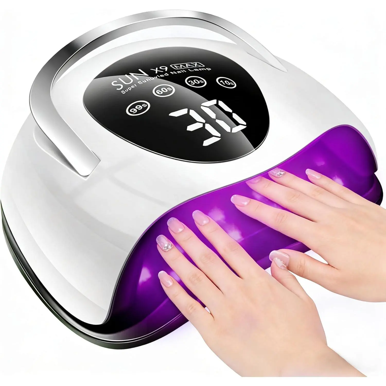268W UV LED Nail Lamp, 2026 Upgrade UV Light for Gel Nails with 57 Beads, Nail Dryer with 4 Timer Setting & LCD Touch Display, Professional Nail Lamp – Best Gifts