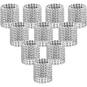 100pcs Napkin Rings, Napkin Rings Buckles for Table Decorations, Wedding, Dinner,Party, DIY Decoration