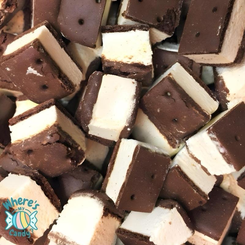 Freeze Dried VANILLA Ice Cream Sandwich Bites - TikTok Viral - Crunchy Ice Cream - Astronaut Candy