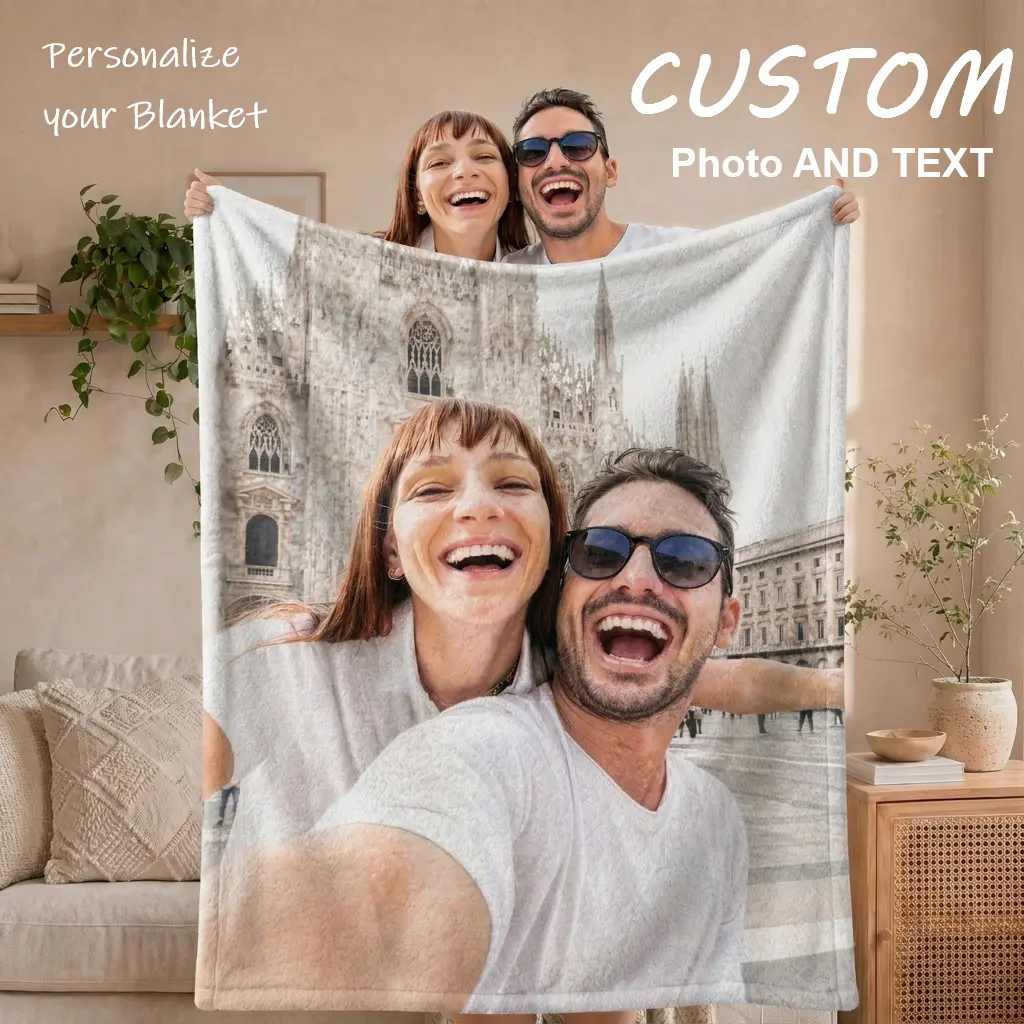 Custom Photo Couples Blankets,Personalized Photo Blanket Send Photos via "Shop Chat". These Personalized Couples Photo Blankets are Made of Soft Flannel - Perfect for Weddings, Birthday Gift, Valentine's Day, Mother's Day, Meaningful Mother's Day Gift.