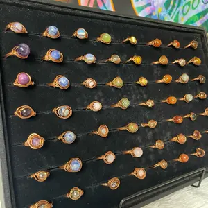 Copper stone ring