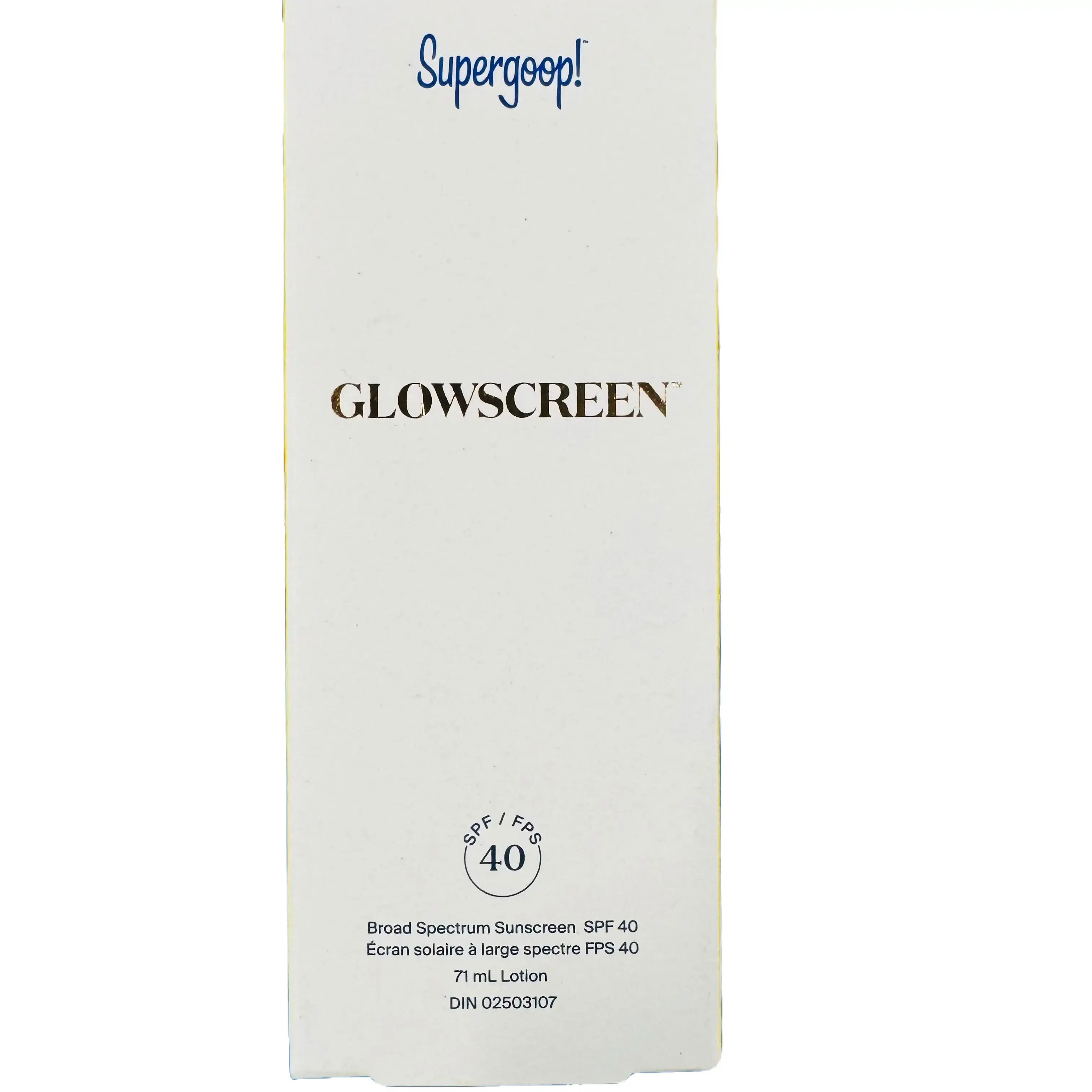Supergoop! Glowscreen SPF 40 Broad Spectrum Sunscreen Lotion 71mL | UVA/UVB Protection | Makeup Primer with Radiant Finish