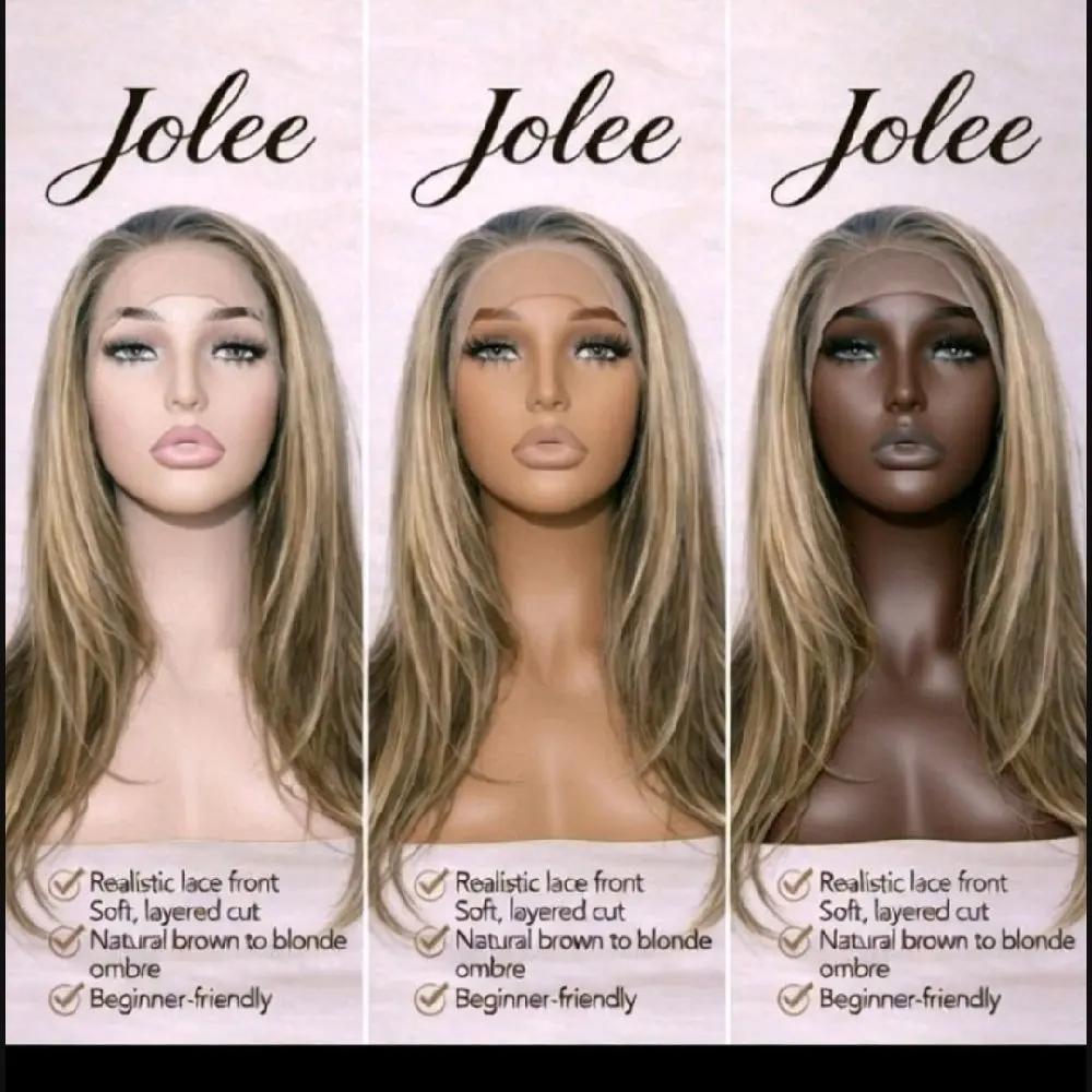 Watered Souls JoLee in natural blonde highlight. 13x4 Lace  display picture 3
