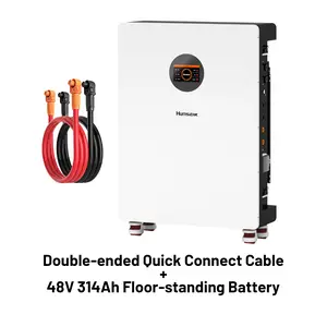 【LTL】HumsiENK 48V 314Ah LiFePO4 Lithium Battery - Offgrid power & Solar System Compatible, Bluetooth, Active Balancing, Wall-Mounted, 16kWh, 200A BMS, LCD Monitor, Grade A Cells, 15000+ Cycles, 10-Year Lifespan for Home Energy Storage tiktoks
