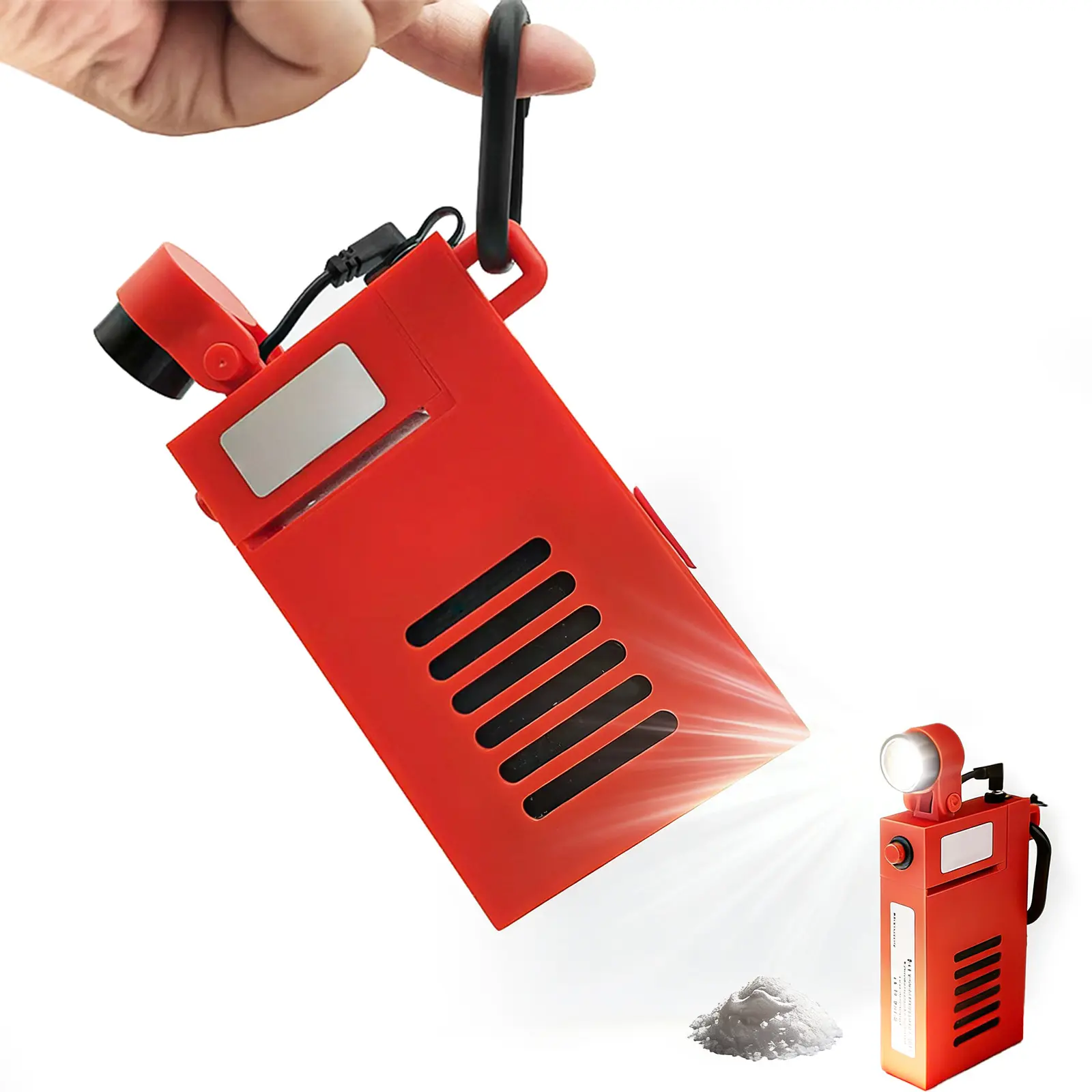 Flybok Battery-Free Water-Activated Saltwater Lamp, 220H Runtime Reusable Tactical Flashlight - Tactical Work Light, Portable Torch, Unisex Saltwater Compatible Outdoor Adventure Emergency Light for Camping, Power Outages