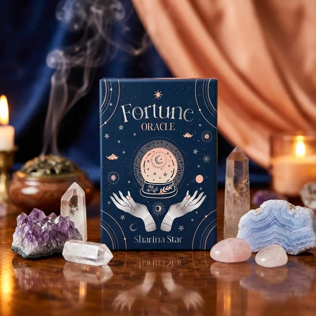 Fortune Oracle - 36 Card Deck and Guidebook, a divination tool for oracle readings and psychic readings by Sharina Star