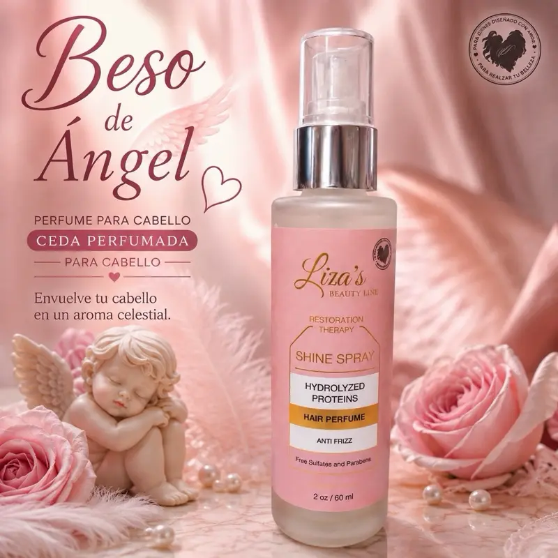Angel’s Kiss Scented Hair Silk, Unisex Haircare Leave-In Treatment, Hair Oil with Dropper Pack