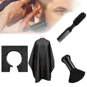 Hairdressing Tool Set, Hair Cape & Hair Brush & Hair Comb, Professional Hair Styling Tool for Salon & Barber Shop, Heatless, Hair Grooming Kit, Barber Equipment