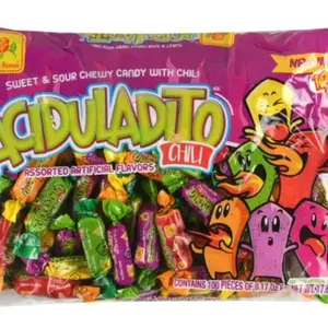 de la Rosa Aciduladito Sweet & Sour Chewy Candy With Chili-100 PIECES
