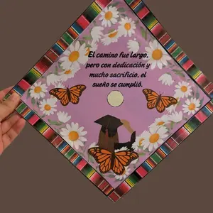 Class of 2026 Graduation Latina glossy cap topper