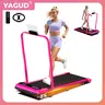 【Dragon Fruit】YAGUD Foldable Walking Pad, 330 lbs Weight Capacity Spacious Belt Treadmill , Low-Noise Motor, Dual Shock Absorption, Remote Control, Wheels for Easy Moving