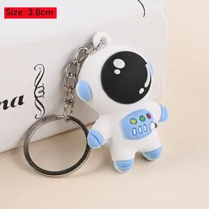 Cute Astronaut Keychain – Kawaii Space Key Ring for Car, Motorcycle & Bag | Lightweight Durable Key Holder | Adorable Gift for Kids, Girls & Space Lovers