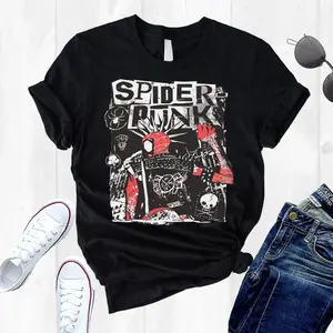 Spider Punk Shirt, Super Hero Sweatshirt, Punk Hero Sweater, Gift for Him